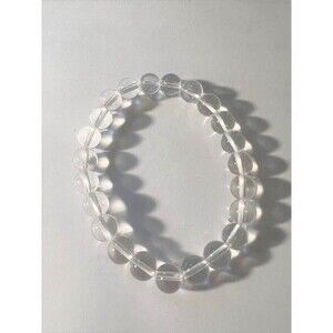 Clear Quartz Beaded Bracelet - 8mm - Stretches